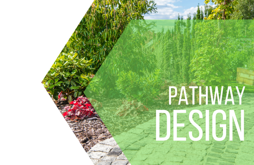 pathway and walkway design menu graphic