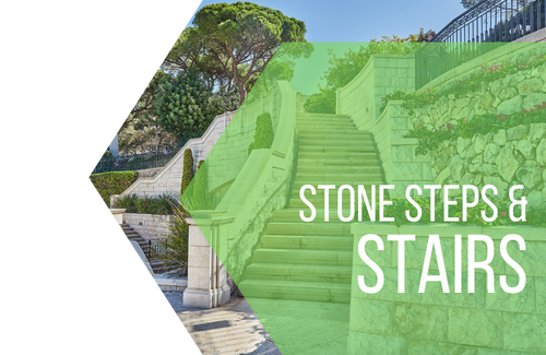 stone steps and stairs menu graphic